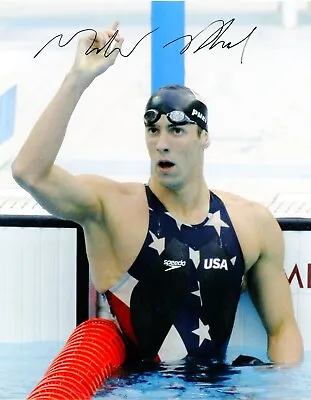 Michael Phelps--Hand Signed Photograph + COA • $348