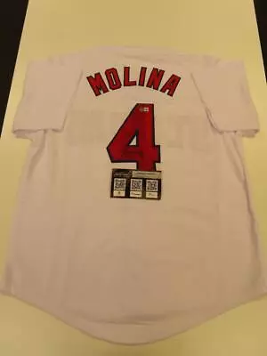 Yadier Molina Signed Auto Autograph Replica Cardinals Jersey Beckett BAS COA • $62