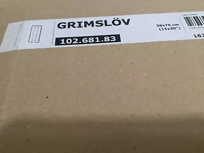 Ikea GRIMSLOV GLASS DOOR Medium Brown FOR SEKTION CABINET 15X30” • £97.31