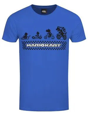 Nintendo T-shirt Super Mario Kart Silhouette Men's Blue • £14.99