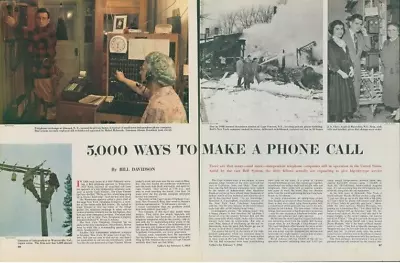 1953 5000 Ways To Make Phone Call Independent Phone Companies Vintage Story C8 • $11.99