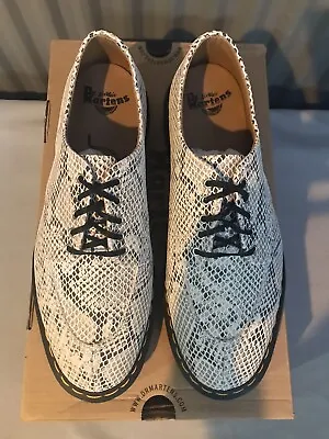 Dc Martens Lace Up Shoe Size 9.5 (New With Box) Snake Skin Print • £50
