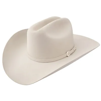 $189.95 • Buy Stetson Brenham 4X Felt San Angelo Collection Cowboy Hat Ivory 4  Brim 
