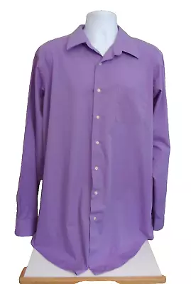 Mens Dress Shirt ALEXANDER JULIAN 2XLT (Tall) 18 38/39 LavenderVERY GOOD • $16