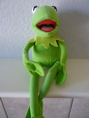 Vintage Nanco Muppet Kermit The Frog Plush Toy Poseable 12  Stuffed Animal • $14.99