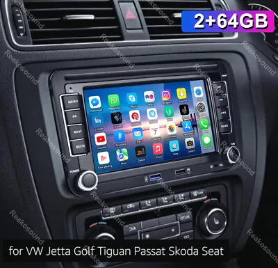 Tesla Style For VW Volkswagen Jetta Passat 7  Carplay Car Stereo Radio Navi BT • $169