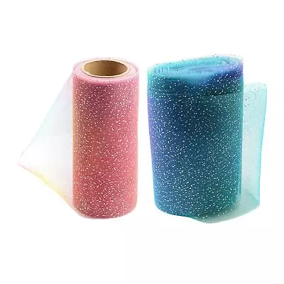 10M Sequin Rainbow Glitter Tulle For Sparkling Table Runner • $18.29