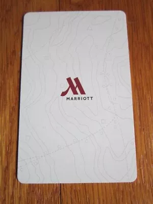 Hotel Key Card Marriot White/Grey Design Pretty Collectible FREE SHIP Single • $10.95