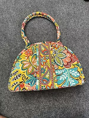 Vera Bradley Bag Purse Retired Eloise Lemon Parfait Kiss Lock • $20