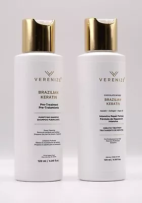 Keratin Treatment Hair Straightener Brazilian Blowout  2 X 120ml By VERENIZE.  • $35