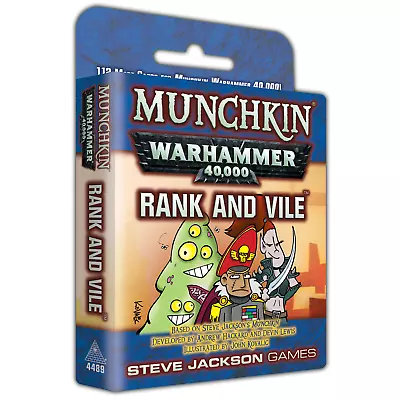 Rank And Vile 112 Card Booster Munchkin Warhammer 40000 Game Steve Jackson 4489 • $21.49