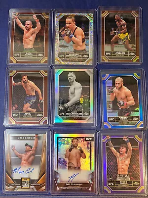 2024 Topps Chrome UFC Parallel/Auto/Refractor/#'d Pick Your Card • $24.99