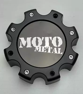 *USED Moto Metal Matte Black 8 Lug Wheel Center Cap SCREWS NOT INCLUDED 845L172 • $17.99