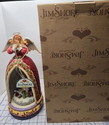 $45 • Buy Jim Shore Christmas Nativity Angel Silent Night Lit Up Musical With Box 2006 Xx3