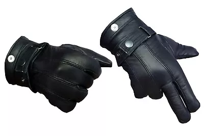 Leather Driving Sheepskin Gloves With Touch Material • $13.99