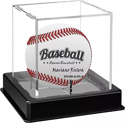 1 Baseball/Billiard Ball Holder Display Case Stand Acrylic Cover UV Protection • $8.99