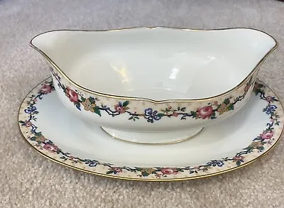 French Limoges C Ahrenfeldt Depose Serving Bowl With Attached Plate AHR5 Pattern • $34