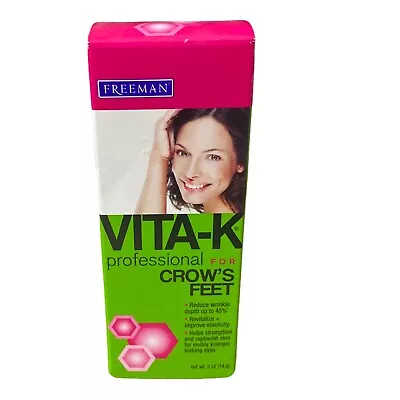 Freeman Vita K Solution Professional Crows Feet Lotion Replenishes Skin Younger • $29.95