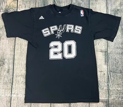 NBA San Antonio Spurs Jersey Shirt Mens Medium Adidas Manu Ginobili Tee • $14.88