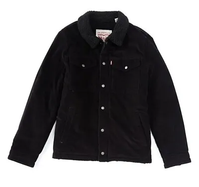 $74.99 • Buy SMALL Men's Fleece-Lined Corduroy Trucker Jacket BNWTS $180.00