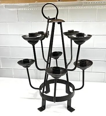 Vintage Wrought Iron Candelabra Outdoor/Indoor Brutalist Design Candle Holders • $55