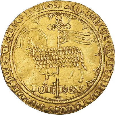 $4785 • Buy [#223639] Coin, France, Jean II Le Bon, Mouton D'or, 1350-1364, AU(50-53), Gold