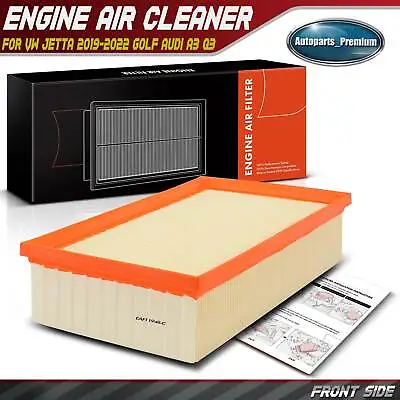 Engine Air Filter For Audi A3 Q3 S3 Volkswagen Jetta 2019-2022 Golf Tiguan GTI • $18.99