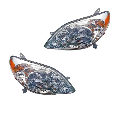 $172 • Buy Headlights Front Lamps Pair Set For 03-08 Toyota Matrix Left & Right