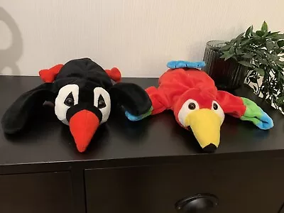 Puffin And Parrot Hand Glove Puppets • £14