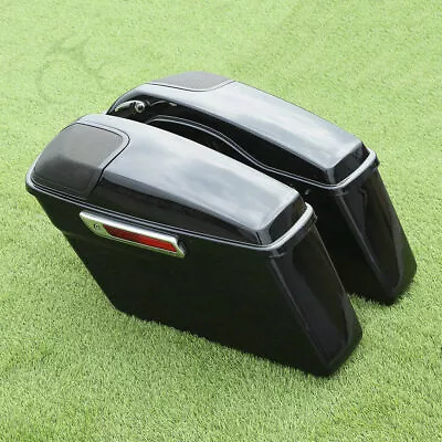 Hard Saddlebag With 5 X 7  Speaker Grill Fit For Harley Touring Glide 2014-2024 • $284.99