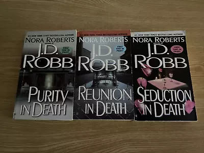 Lot Of 3 In Death By J.D. Robb - Purity Reunion Seduction • $12.99