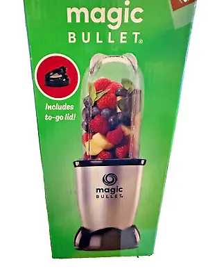 NutriBullet 1485 Magic Bullet 4pc Blender Mixer & Food Processor Silver 01485 • £39.99