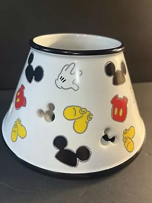 Walt Disney World Mickey Mouse Candle Jar Shade Topper Cute! Ears Cut Out • $24