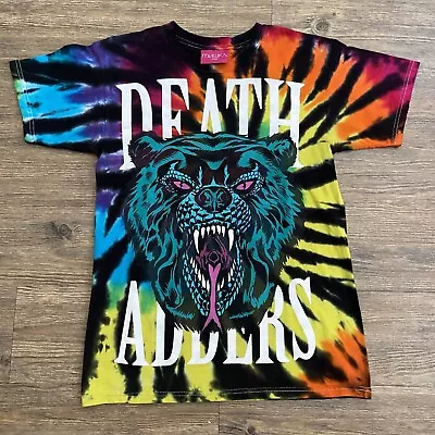 Mishka NYC Mnwka  Death Adders  Tie Dye T Shirt Bear Snake Small S • $38.99