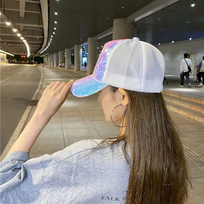 $11.46 • Buy Spring Summer Sunscreen Fashion Sun Hat Women's Hat Mesh Cap Baseball Cap