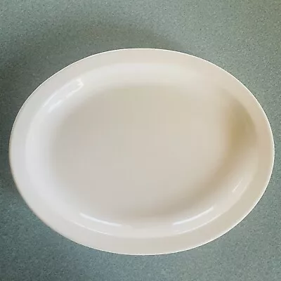 Vintage Homer Laughlin China White Oval Serving Platter~ 11.25”x 9” • $13