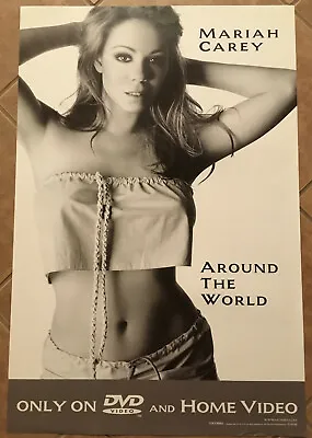 MARIAH CAREY Rare 1998 PROMO POSTER For World DVD 24x36 NEVER DISPLAYED USA • $79.99