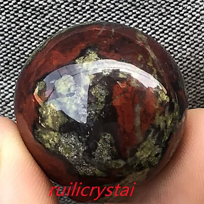 1pc Natural Dragon Blood Stone Ball Quartz Crystal Sphere Reiki Healing20mm+ • $7.64