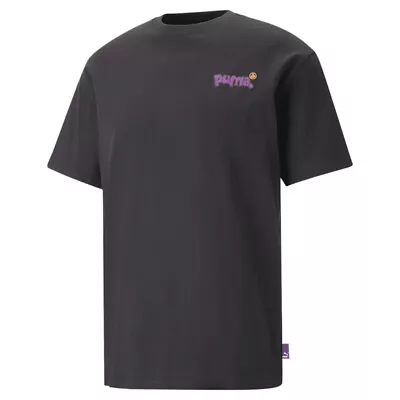 Puma 8Enjamin X Graphic Crew Neck Short Sleeve T-Shirt Mens Black Casual Tops 53 • $17.99