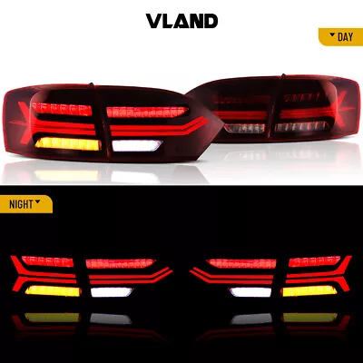 VLAND Full LED Tail Lights For 2011-2014 VW Jetta Mk6 Rear Lamps W/Dynamic Turn • $219.99