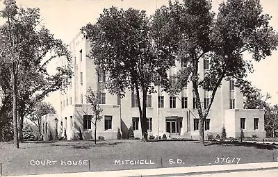 Mitchell South Dakota~Davison County Court House~ART DECO~1940s Real Photo~RPPC • $7.50