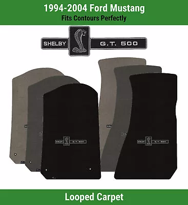 Lloyd Loop Front Mats For '94-04 Mustang W/Blac/Silver Shelby Snake GT500 • $138.99