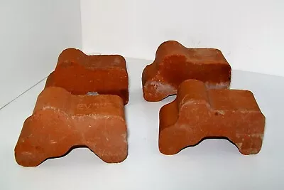 Terra Cotta Plant Pot Feet Risers Set Of 4 Vintage Made In Italy GREAT PATINA • $18