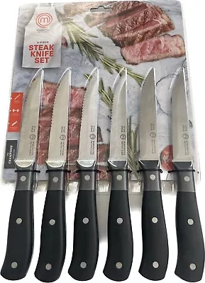 MasterChef Champions Collection 6-Piece STEAK KNIFE Set 4.5  Stainless Steel NEW • $38