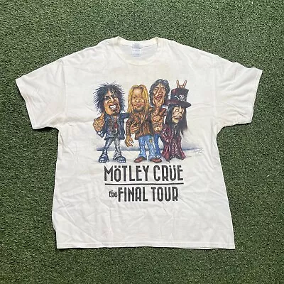 Vintage Motley Crue Shirt XL 2015 Final Tour MöTLEY CRüE Hollywood CA Tour Tee • $34.98