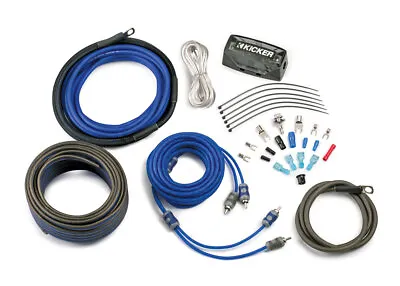 Kicker 46CK4 Car Audio 4 Gauge 2 Channel - Mono Amp Amplifier Install Kit CK4 • $89.95
