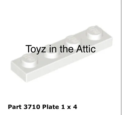 Lego 2x 3710 White Plate 1 X 4 6932 Futuron • $5.11