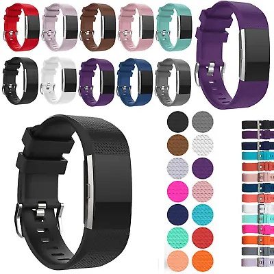 $5.17 • Buy Strap For Fitbit Charge 2 Comfortable Watch Band Replacement Wristband Metal