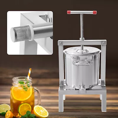 Manual Fruit Juicer Grape Apple Juice Extractor 2.6gal/10L With Press Handle • $238