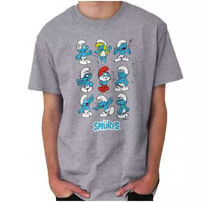 $14.99 • Buy The Smurfs Squad Papa Smurfette 80s Cartoon Womens Or Mens Crewneck T Shirt Tee